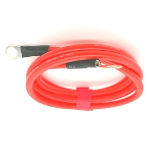 Câble de batterie en silicone 10 12 AWG haute température 200 ° Terminaux en forme de C en cuivre rouge pour faisceaux de câbles automobiles, solaires, marins et véhicules électriques - Product Image 3