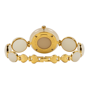 นาฬิกาข้อมือผู้หญิงหยกเฮเทียนสไตล์เรโทรลำลองสีเขียวขาววินเทจ - Product Image 4