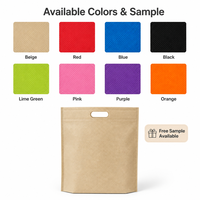 Sac non tissé D-Cut 70 g/m² en PP réutilisable avec poignée découpée pour supermarché et commerce de détail