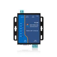 Convertidor Industrial de Serie a Ethernet USR-TCP232-410s-RT, RS232/RS485 a RJ45 Modbus RTU 5-36V, Certificado CE FCC ROHS