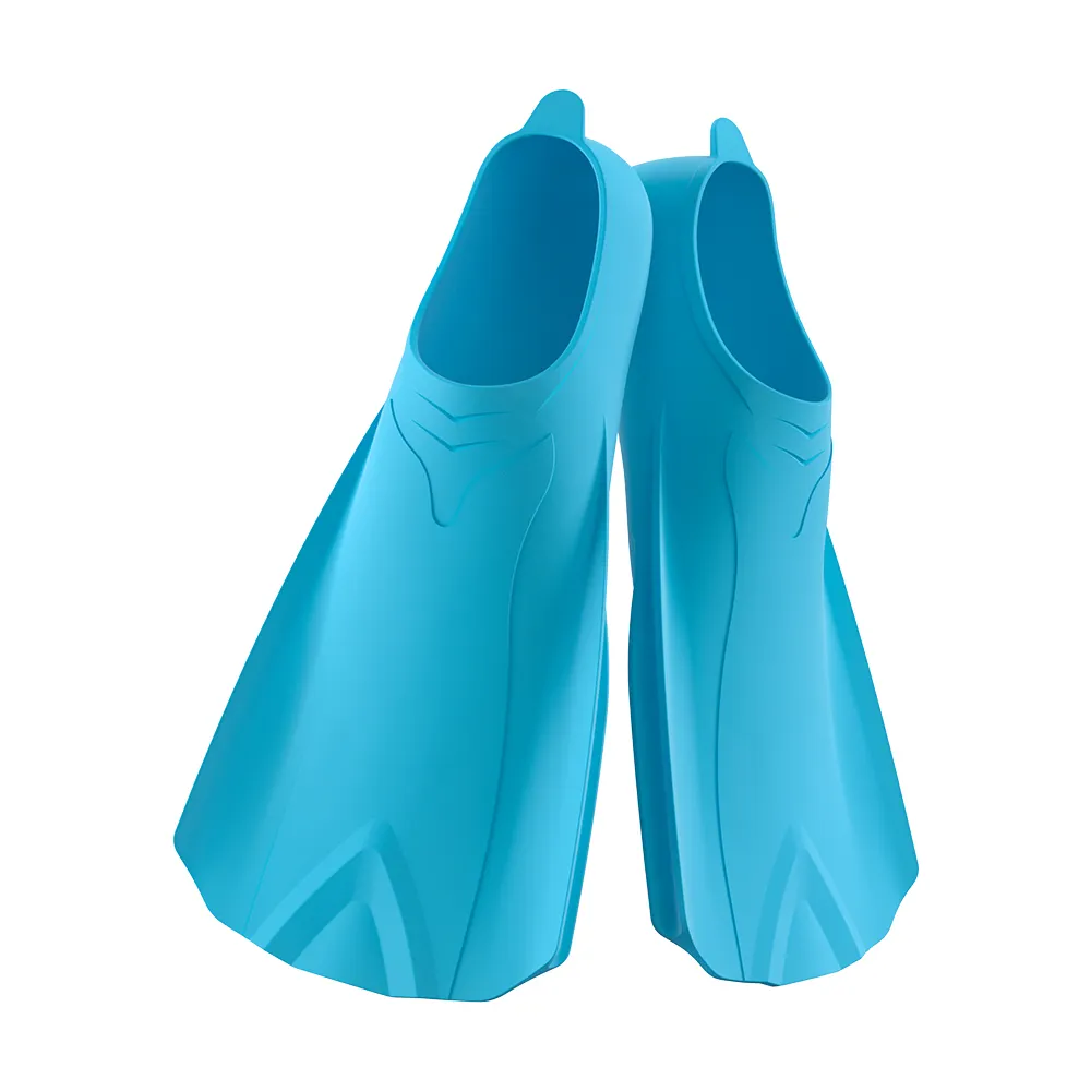 Wholesale Price 100% Silicone Short Floating Fin Custom Training Swimming Diving Fins FS200
