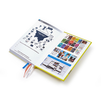 Impression de brochures personnalisées avec reliure parfaite, papier couché, couverture rigide, service d'impression de menus