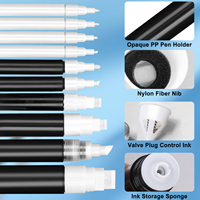 Marqueur professionnel noir à pointe plate de 15 mm, best-seller, pour des graffitis urbains époustouflants et des créations DIY personnalisées
