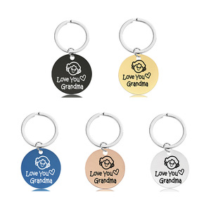 Porte-clés en métal personnalisable rechargeable, motif cochon anime, pour la fête des Mères, gravable par sublimation, style plaque militaire, souvenir tendance - Product Image 1