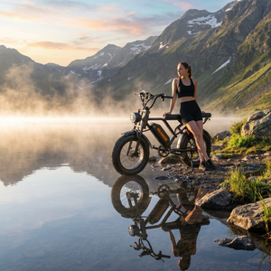 Vélo électrique à gros pneus en promotion, entrepôt UE/Royaume-Uni, 48V 20Ah 750W, 20 pouces, acier carbone, pour neige et tout-terrain - Product Image 1