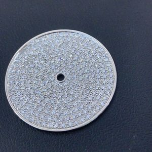 <span class=keywords><strong>Cadran</strong></span> OEM RLX/PP NH35 28.5mm-Logo personnalisé, marqueurs romains, boîtier en or 18K, options multicolores, finition rayon de soleil pour Miyota 2035 - Product Image 1