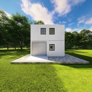 DXH Maison Conteneur Préfabriquée Personnalisée à <span class=keywords><strong>Prix</strong></span> d'Usine, 2 Étages, Type Appartement, Hôtel, Villa, avec <span class=keywords><strong>Garage</strong></span> - Product Image 2