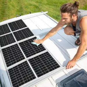 OEM kundenspezifisches Solarpanel Mono-Poly-Silizium-PV-Solarmodule 20 W 30 W 50 W 100 W 120 W 12 V 24 V Solarpanel für Autoaufladung