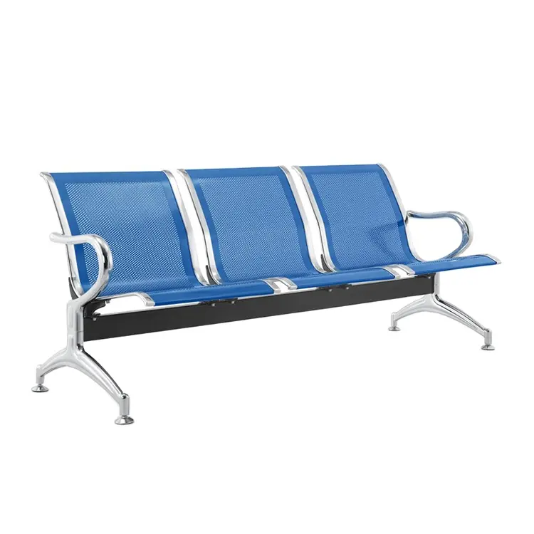 Стул ожидания, стул для коммерческой мебели общего использования, металлический стул для аэропорта ISO9001, современный 0,066 Железный удобный инвентарь