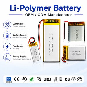 بطارية ليثيوم بوليمر OEM 580 مللي أمبير 801454 3.7 فولت، توصيل سريع خلال 7 أيام لجهاز إنذار صيد السمك المحمول ومستشعر السونار والطعم الاصطناعي، بطارية ناعمة التعبئة. - Product Image 1