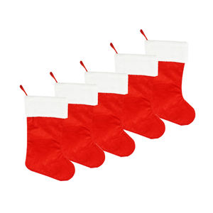 हॉट बिक्री नए साल की पूर्व संध्या क्रिसमस स्टॉकिंग पार्टी क्रिसमस की सजावट, कस्टम लोगो के साथ शानदार मोजे - Product Image 5