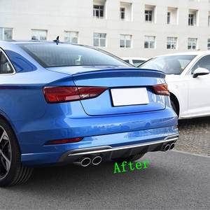 Nuovo Diffusore Posteriore Stile <span class=keywords><strong>Audi</strong></span> S3 per <span class=keywords><strong>Audi</strong></span> A3/S3 2015-2018, Prezzo di Fabbrica dal Produttore - Product Image 3