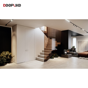 Porta Pivotante Interna in Legno Massello e Alluminio dal Design Moderno, <span class=keywords><strong>Porte</strong></span> a Battente in Legno per Interni - Product Image 2