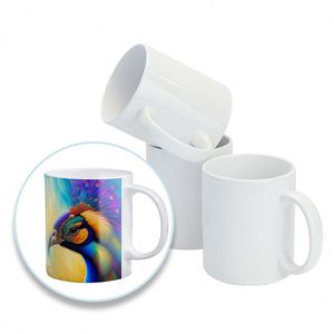 แก้วมัคพิมพ์ลายโลโก้ แก้วนม 11 ออนซ์ สีขาวเคลือบสำหรับงานซับลิเมชั่น - Product Image 2