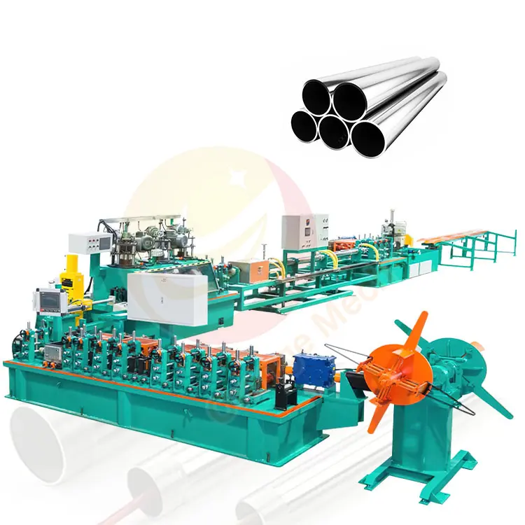 ORME High Frequency Stainless Steel Rectangle Pipe Corrugated Flexible Exhaust Pipe Weld Profile Make Machine