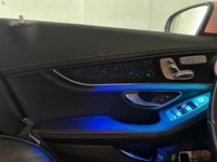 Panneau de garniture de porte en bois avec éclairage ambiant dynamique pour Mercedes W205 X253 C253 GLC, accessoires de mise à niveau de l'éclairage LED intérieur de voiture
