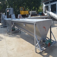 Ligne de recyclage automatique complète pour plastiques, ligne de production de recyclage de bouteilles en plastique PET
