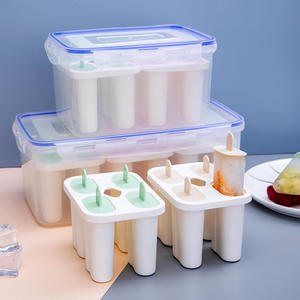 กล่องทำน้ำแข็ง Shengleju 12 ช่อง พร้อมฝาปิด สำหรับทำไอศกรีมแท่งและไอศกรีมโฮมเมด อุปกรณ์แช่แข็งอย่างรวดเร็ว - Product Image 3