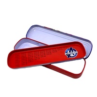 Boîte de rangement rectangulaire en métal pour le bureau, la papeterie des enfants, boîtes à charnières en métal durables, boîte à crayons en métal