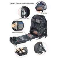 Sac à dos tactique de premiers secours unisexe pour l'extérieur, avec cadre externe doublé PVC, en nylon imperméable, capacité 20-36L, pour le camping et la chasse
