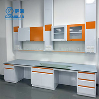 Mesa de Laboratorio de Acero de Excelente Calidad 2025, Mesa de Laboratorio Comercial, Mesa de Isla para Hospitales y Escuelas, Resistente a Ácidos y Álcalis
