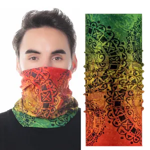 Polyester Seamless Velvet durag Saudi Arabia neck gaiter custom made bandana scarves headwear Bandana scarf