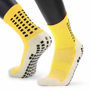 Wholesale Crew Thick Anti Slip Anti-Bacterial Breathable Football Performance Grip <b>Socks</b> Soccer Sport Men Casual Adults Autumn - Product Image 5