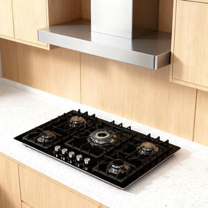 <span class=keywords><strong>Piano</strong></span> <span class=keywords><strong>Cottura</strong></span> a Gas a 5 Fuochi <span class=keywords><strong>con</strong></span> Design Integrato, Superficie in Vetro per Hotel - Product Image 2