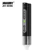 Juego de Destornilladores Eléctricos de Precisión JAKEMY 35 en 1, Acero S2, Recargable, Inalámbrico, Kit de Herramientas de Reparación para Teléfono, Laptop y Reloj