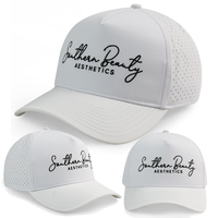 Gorra HS41 OEM Personalizada con Bordado, 5 Paneles, Visera Curva, Impermeable, Perforada con Láser, para Golf, Ciclismo, Béisbol, Venta al Por Mayor
