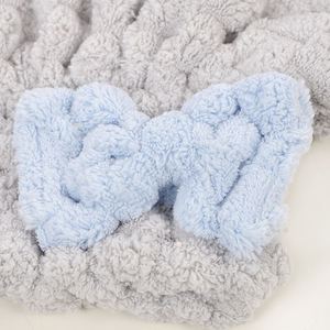 Bandeau de séchage de cheveux avec nœud mignon pour femmes adultes, bonnet de bain doux et très absorbant pour filles - Product Image 4