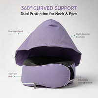 Oreiller de voyage ergonomique en U, personnalisable avec mousse à mémoire de forme et mousse à mémoire de forme à récupération lente – Meilleures ventes
