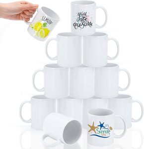 Tốt nhất bán 11oz bằng lò vi ba Trắng thăng hoa Mug với biểu tượng tùy chỉnh mô hình 350ml Công suất - Product Image 1
