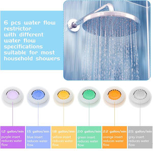 <span class=keywords><strong>Réducteur</strong></span> de <span class=keywords><strong>débit</strong></span> pour <span class=keywords><strong>douche</strong></span> 4L 6L 8L 12L Ensemble limiteur de <span class=keywords><strong>débit</strong></span> pour robinet de 1/2 pouces Aérateur de <span class=keywords><strong>débit</strong></span> d'eau Adaptateur pour robinet de salle de bain Accessoires de <span class=keywords><strong>débit</strong></span> - Product Image 2