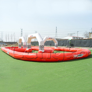 Jeu de sport d'équipe Go Kart Race Track Karting Piste de course gonflable <span class=keywords><strong>Circuit</strong></span> de voitures de course - Product Image 1