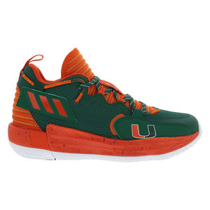 Zapatillas de Baloncesto Adidas Unisex Sm Dame 7 Extraply Color Verde/Naranja |   100% Auténtico - Product Image 3