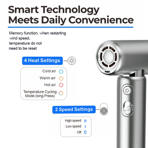 Portable <strong>Hair</strong> <strong>Dryer</strong> for Travelers Convenience Portable <strong>Hair</strong> <strong>Dryer</strong> with Customizable 3m Long Power Cord - Product Image 3