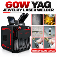 Machine de soudage laser pour bijoux 60W pour la réparation d'anneaux, de chaînes et de bracelets en or et en argent