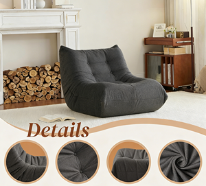 Fauteuil pouf, fauteuil de salon, canapé pouf pour adultes, fauteuils pouf pour adolescents avec mousse haute résilience - Product Image 3