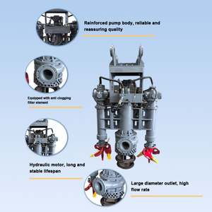 Bomba de Succión para Dragado, Bomba Hidráulica de Aguas Residuales de Alto Caudal, Bomba de Lodos Resistente al Desgaste, Bomba de Lodos Sumergible Hidráulica Vertical - Product Image 3