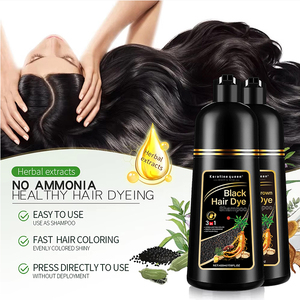 En Stock – Nouvelle Couverture Anti-Blanchiment Effet <span class=keywords><strong>Bulle</strong></span> Parfait – Cheveux Gris Châtain Foncé 420ml – Shampooing Colorant 3-en-1 KeratineQueen pour Cheveux Noirs - Product Image 5