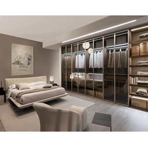 Armoire sur mesure sans <span class=keywords><strong>poignée</strong></span>, armoire en bois, armoire mobile - Product Image 5