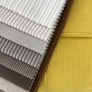 Vente en gros 100% polyester velours côtelé tissu uni texturé chaîne tricoté avec motif teint pour oreiller respirant imperméable - Product Image 4