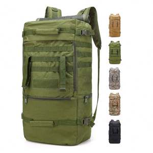 Sac à dos de voyage pour hommes en vente chaude, sac à dos tactique de grande capacité de 60 L, randonnée, camping, chasse, voyage en plein air, sac à dos imperméable - Product Image 1
