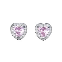 YW Hot-Selling Cuivre Matériel Rose Cristal Zircon Diamant Collier Ensemble de Bijoux pour les Femmes