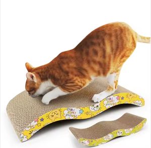 Almohadilla para rascar gatos Juguete de molienda de garra de gato resistente al desgaste de cartón duradero de doble cara - Product Image 1