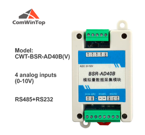 CWT-BSR Serie Di / Do / 0-20mA / 0-10V/<span class=keywords><strong>Pt100</strong></span>/Thermokoppel Om RS485 <span class=keywords><strong>Modbus</strong></span> Rtu io Module - Product Image 6