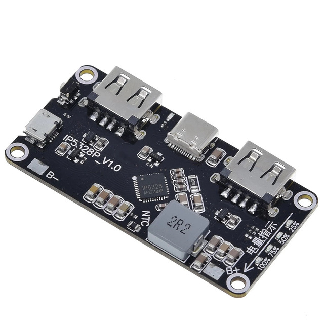 3.7V to 5V9V12V boost Module IP5328P Mobile Power Bank Fast Charging Module PD Phone Charger PCBA