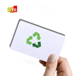 บัตร NFC ย่อยสลายได้บัตรพลาสติกชีวภาพกรดโพลิแลกติกแบบย่อยสลายได้ทางชีวภาพแบบหมุนเวียนเป็นมิตรต่อสิ่งแวดล้อม