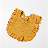 Bavoirs en tissu de coton imperméables de couleur unie pour bébés, ne blessent pas la peau, faciles à nettoyer, respirants, pour enfants